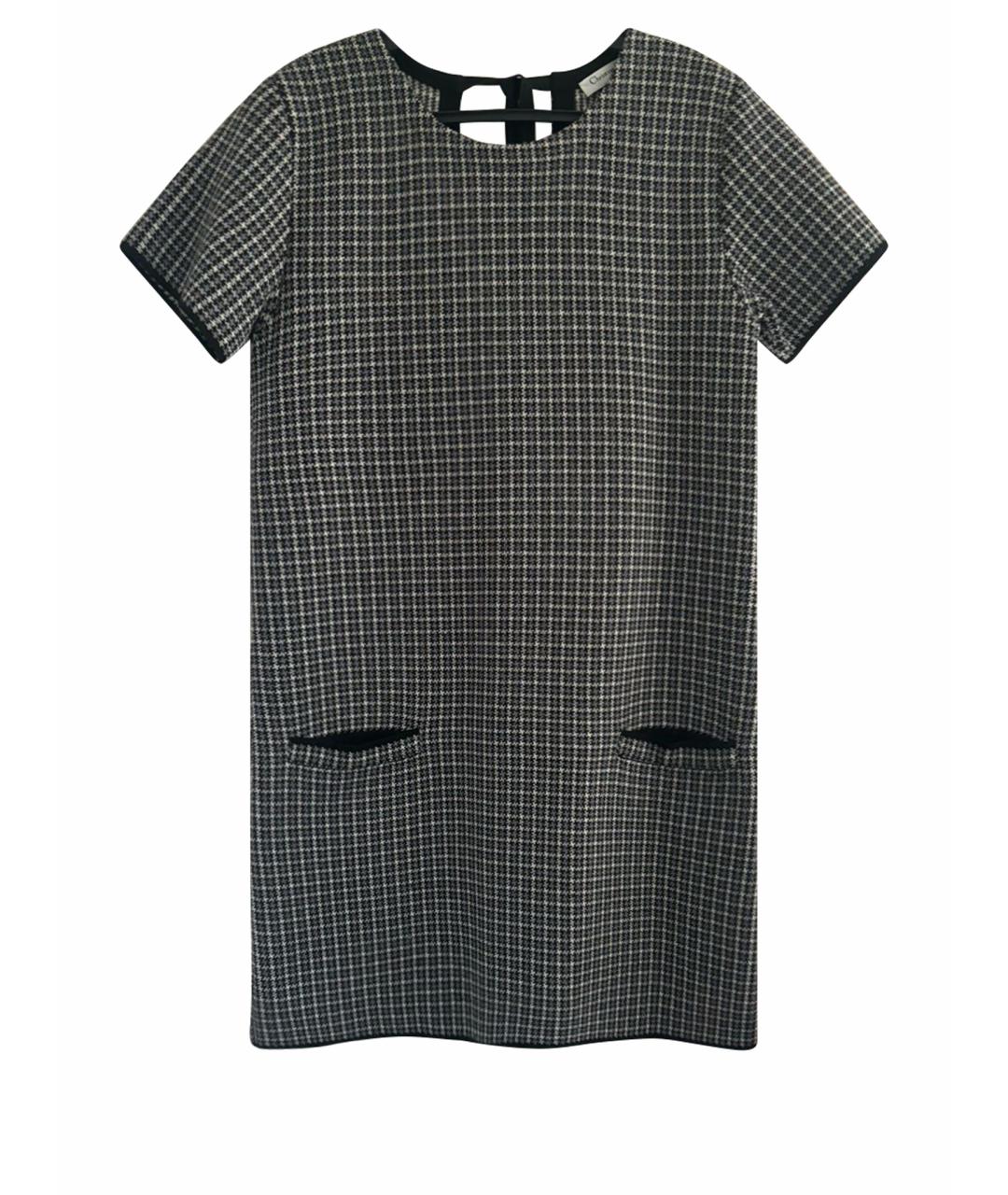 CHRISTIAN DIOR Мульти шерстяное повседневное платье, фото 7