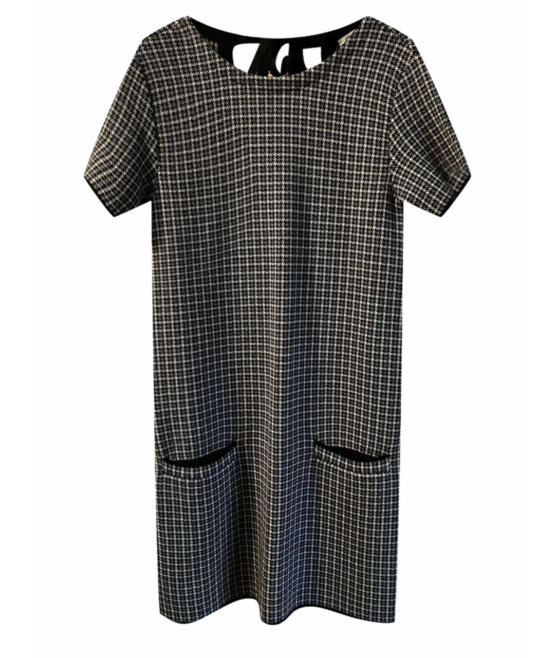 CHRISTIAN DIOR Мульти шерстяное повседневное платье, фото 1