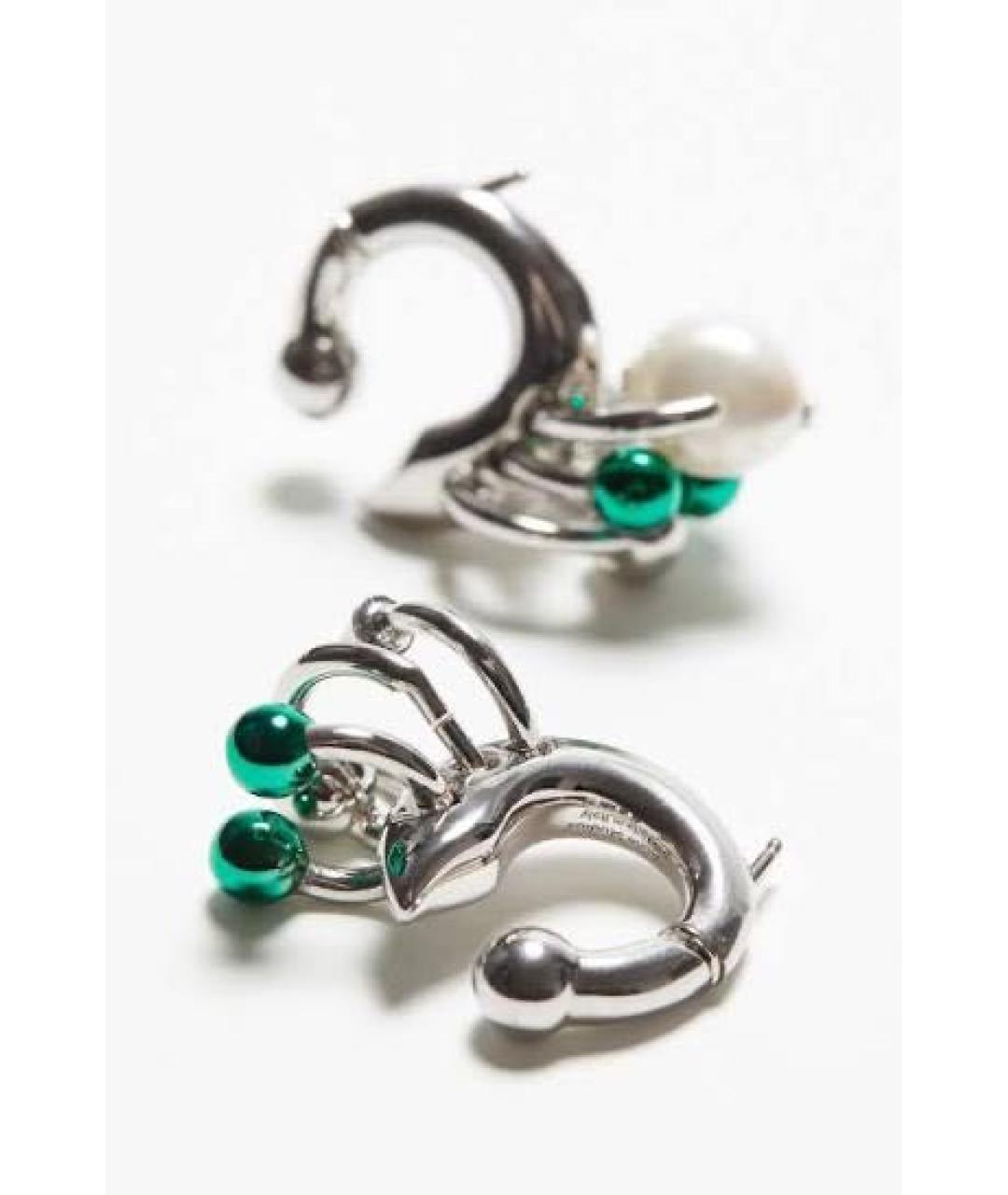 ACNE STUDIOS Серебряные латунные серьги, фото 6