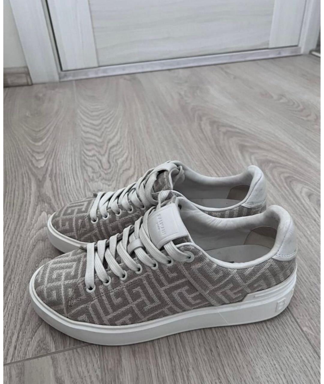 BALMAIN Розовые текстильные кроссовки, фото 2