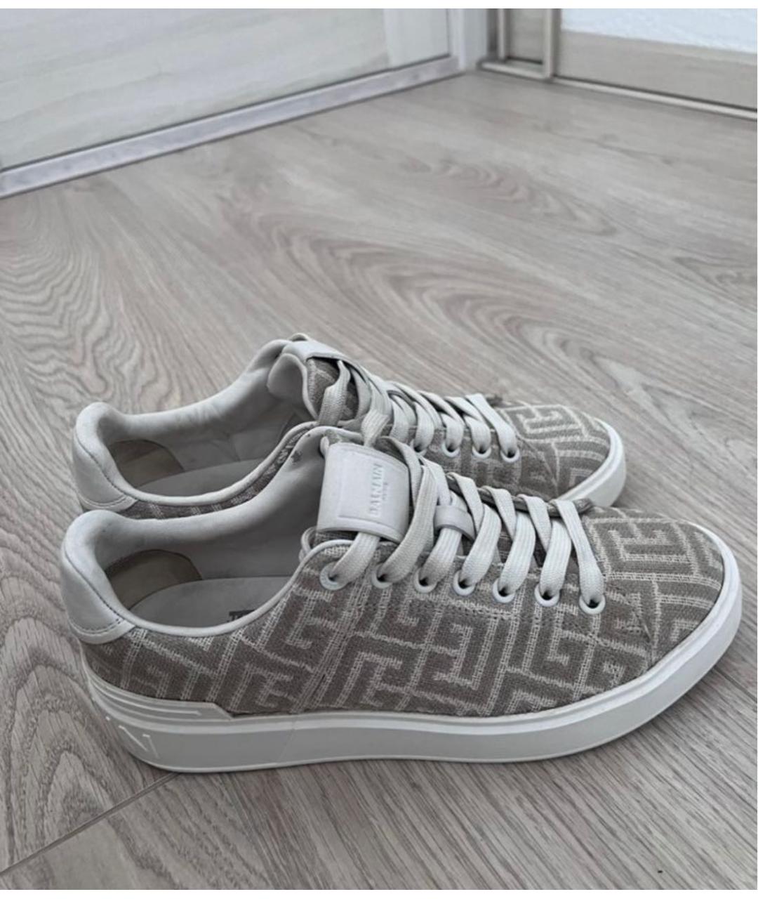 BALMAIN Розовые текстильные кроссовки, фото 5