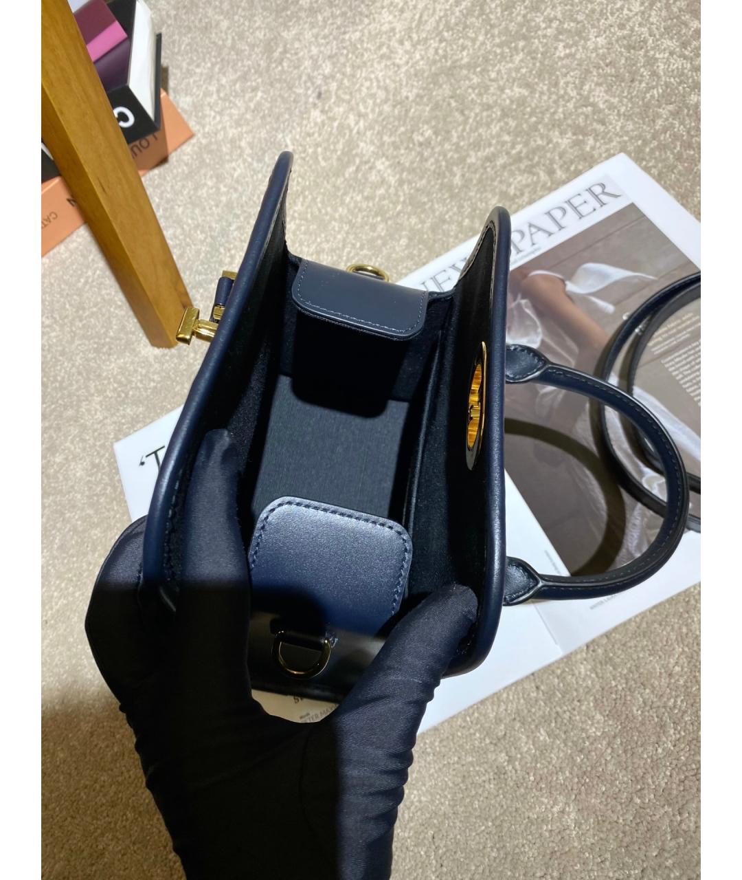 CHRISTIAN DIOR Черная жаккардовая сумка через плечо, фото 7