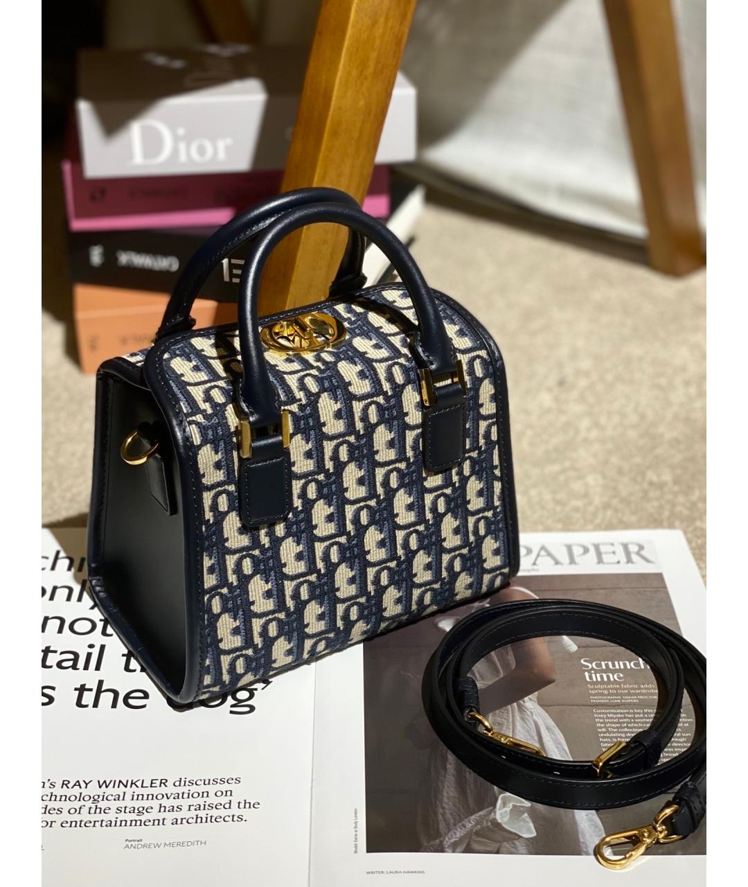 CHRISTIAN DIOR Черная жаккардовая сумка через плечо, фото 2