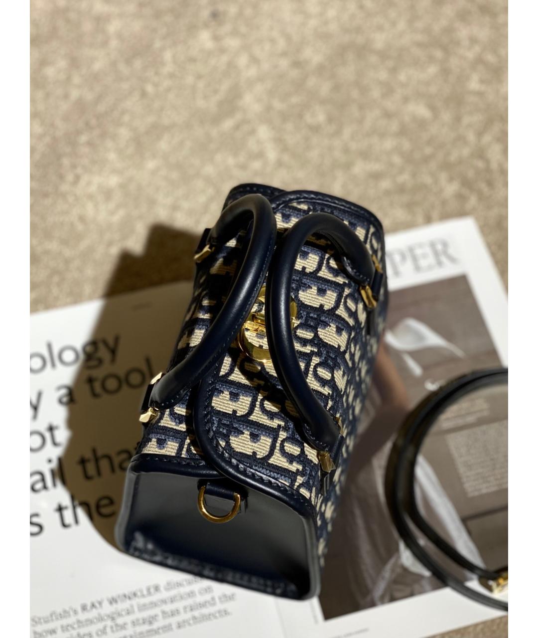 CHRISTIAN DIOR Черная жаккардовая сумка через плечо, фото 3