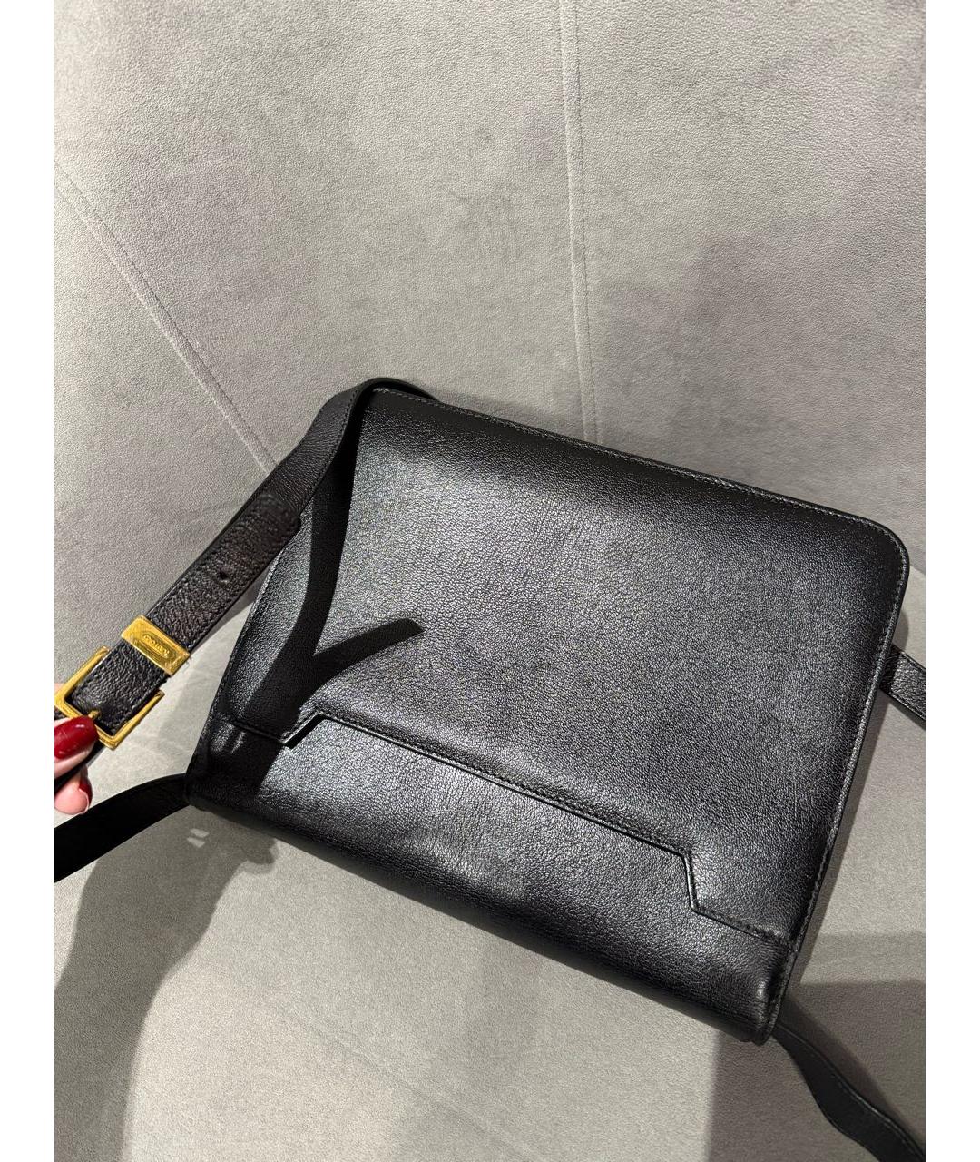 TOM FORD Черная кожаная сумка через плечо, фото 7