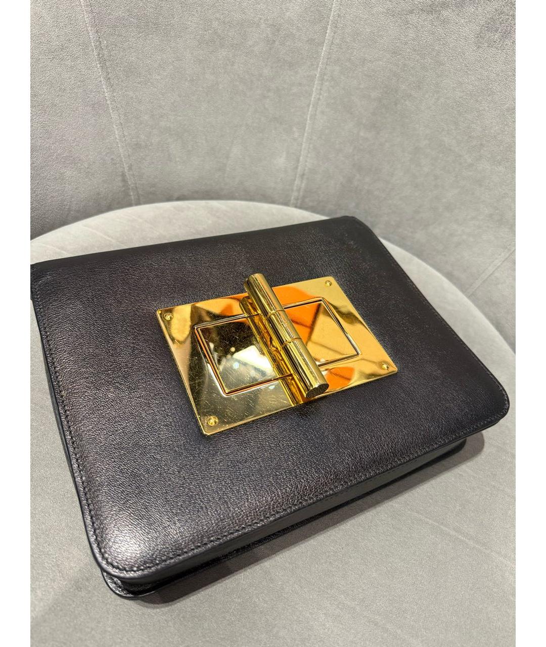 TOM FORD Черная кожаная сумка через плечо, фото 4