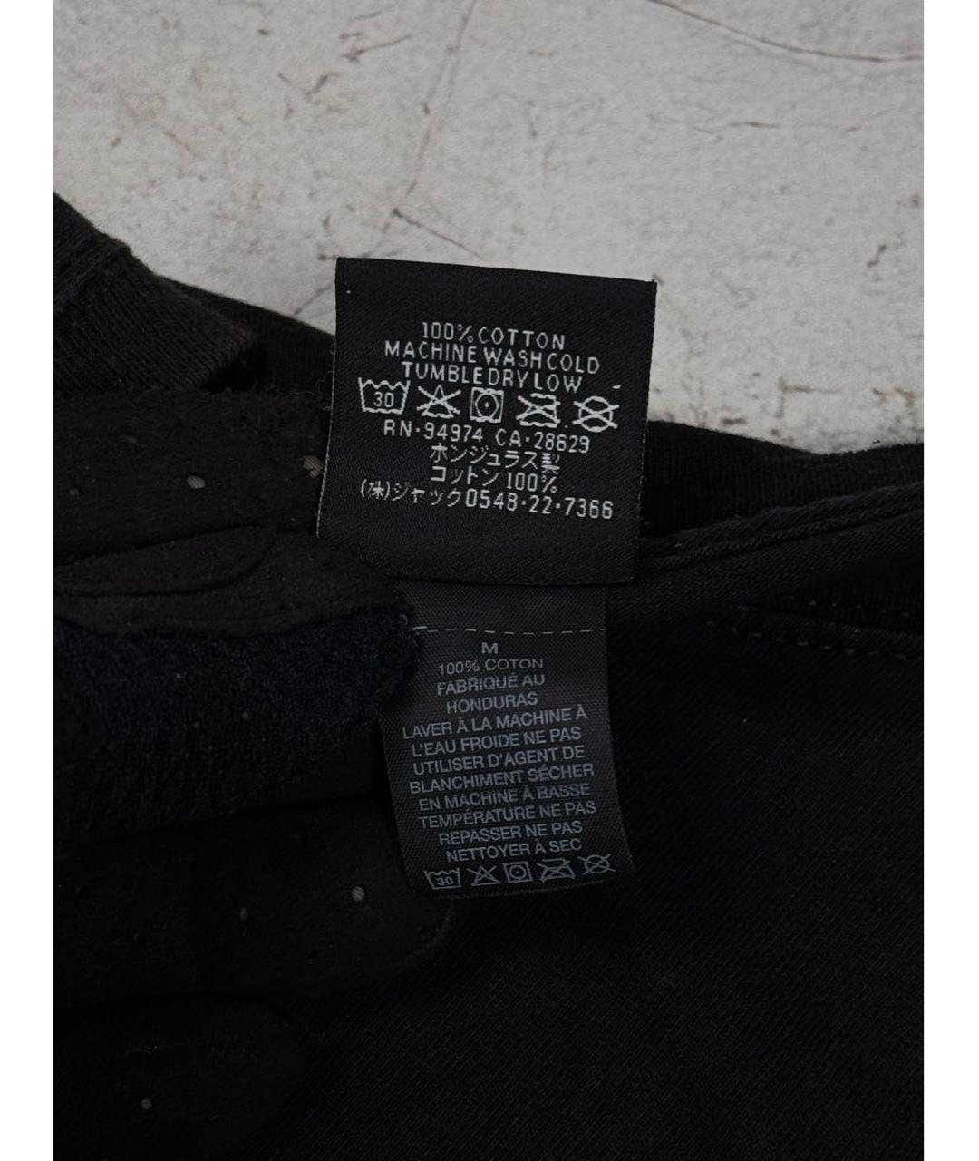 STUSSY Черная хлопковая футболка, фото 6