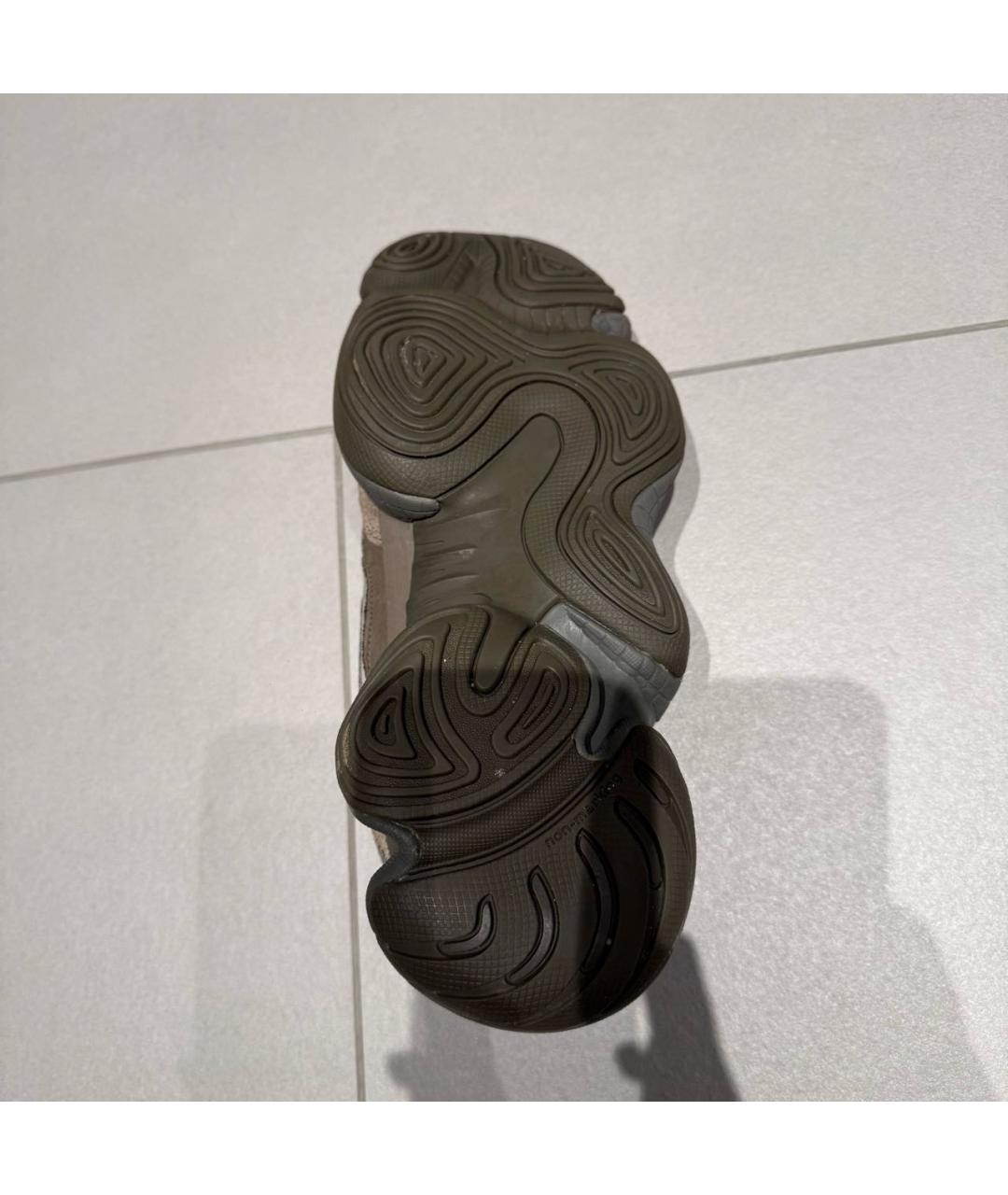 ADIDAS YEEZY Коричневые замшевые низкие кроссовки / кеды, фото 6