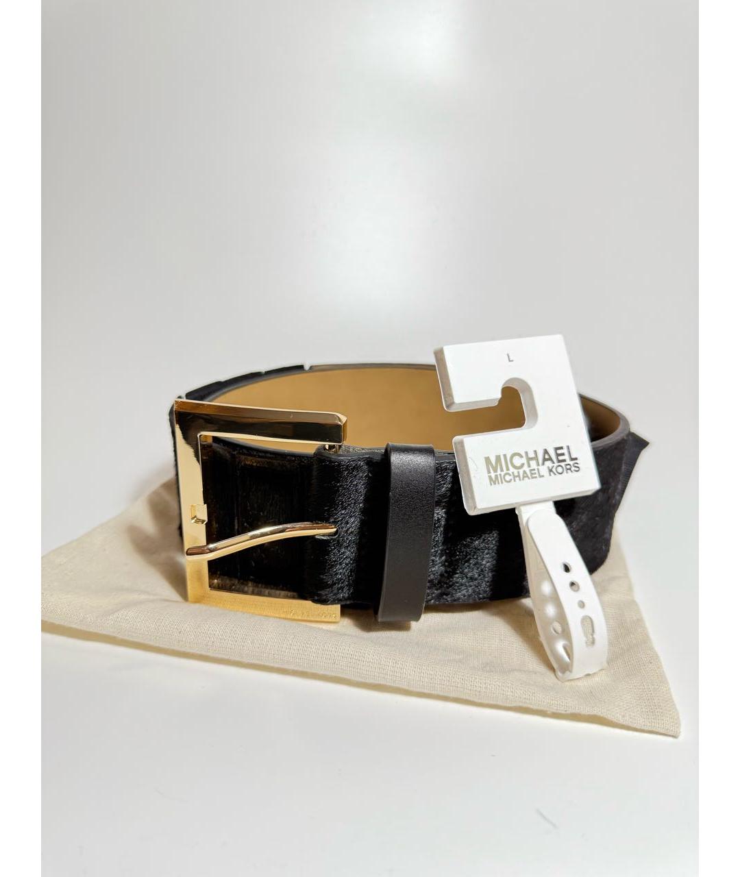 MICHAEL KORS Черный ремень, фото 2