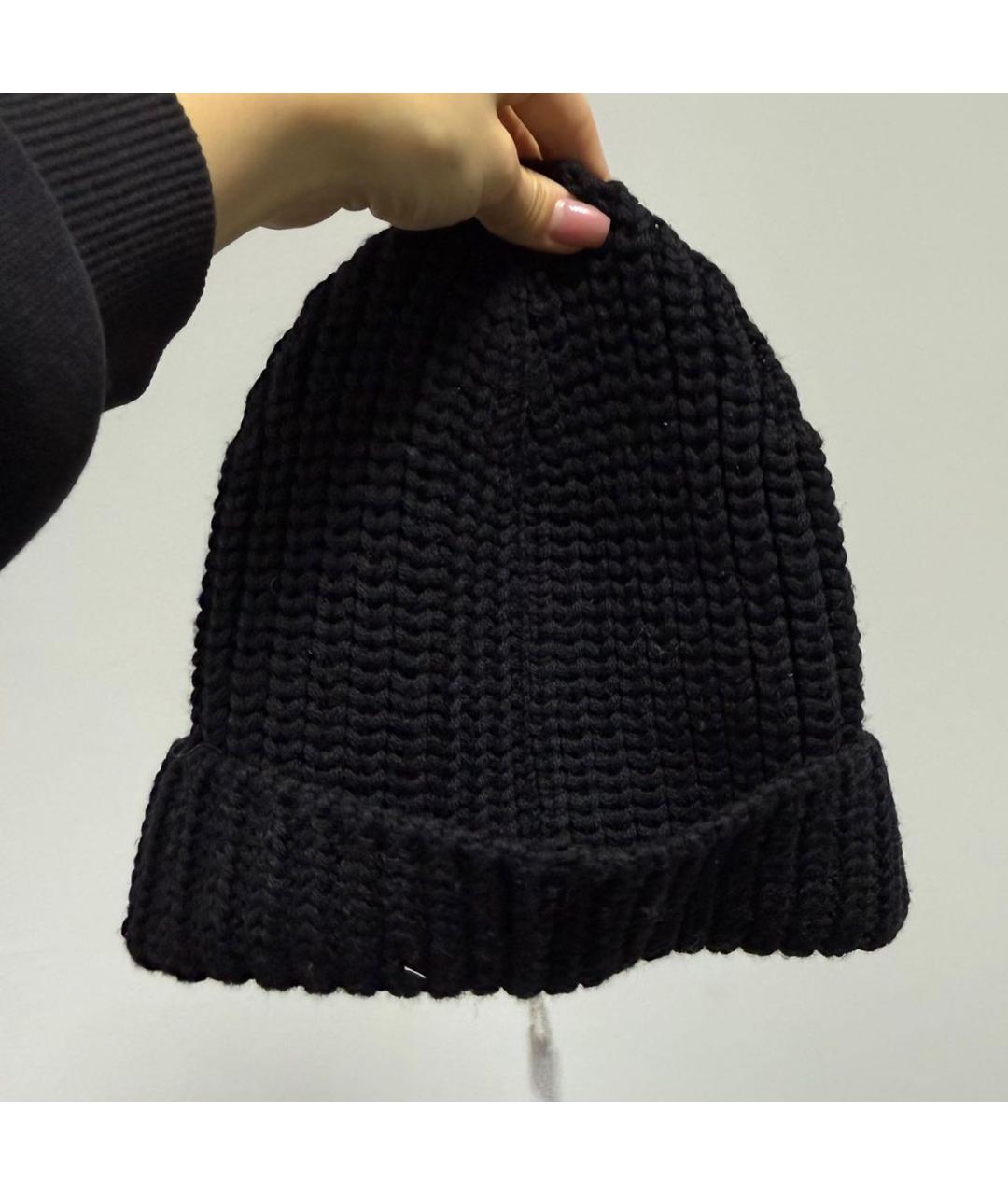 VIVIENNE WESTWOOD Черная шерстяная шапка, фото 2