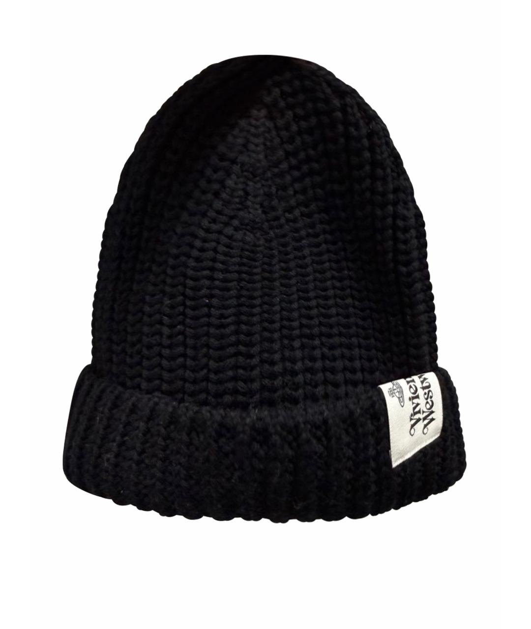 VIVIENNE WESTWOOD Черная шерстяная шапка, фото 1