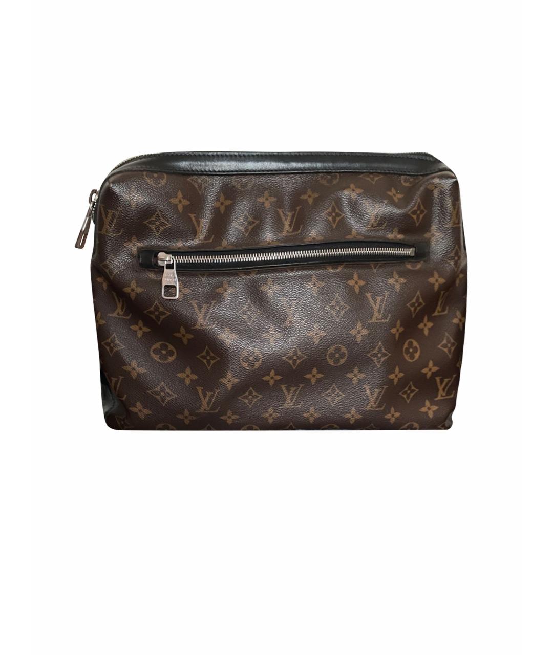 LOUIS VUITTON Коричневая кожаная сумка тоут, фото 1