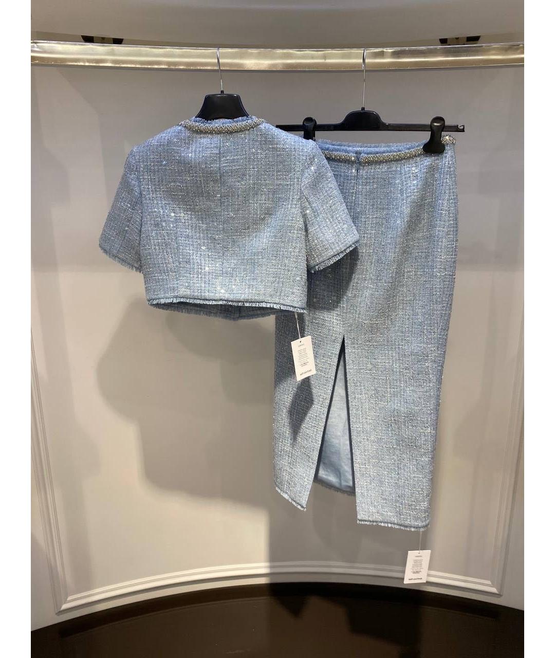 SELF-PORTRAIT Голубой костюм с юбками, фото 3