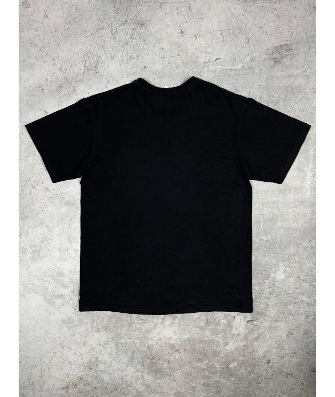 SUPREME Черная хлопковая футболка, фото 2