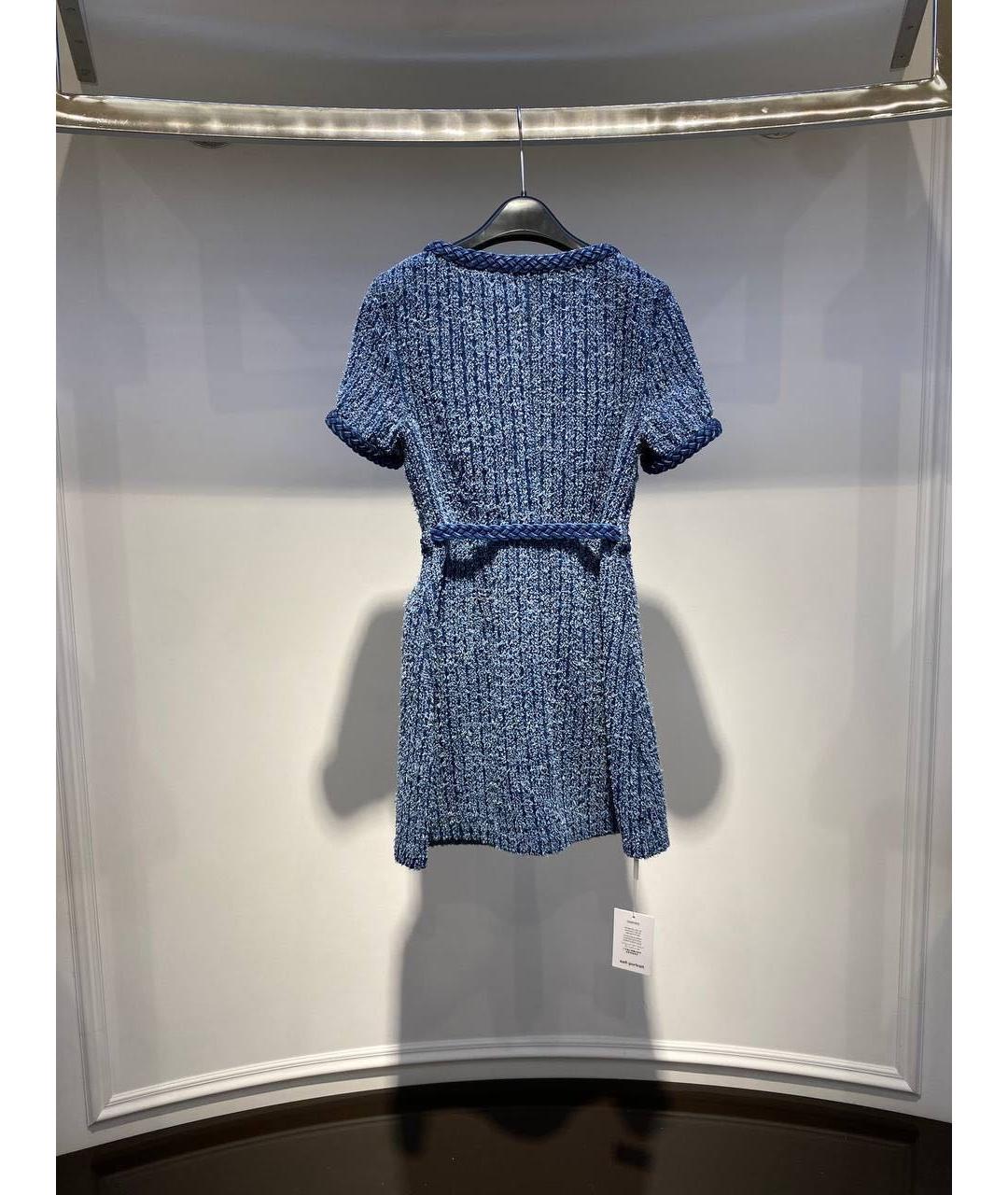 SELF-PORTRAIT Синее повседневное платье, фото 3