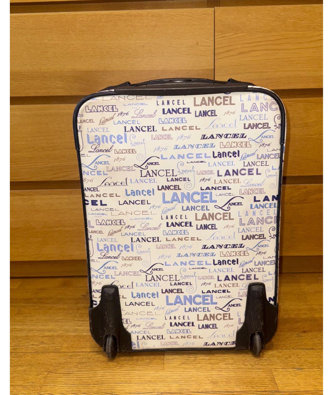 LANCEL Белый кожаный чемодан, фото 2