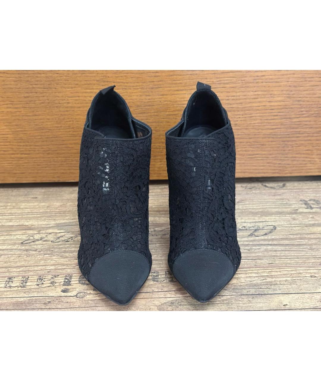 CHANEL Черные текстильные ботильоны, фото 2