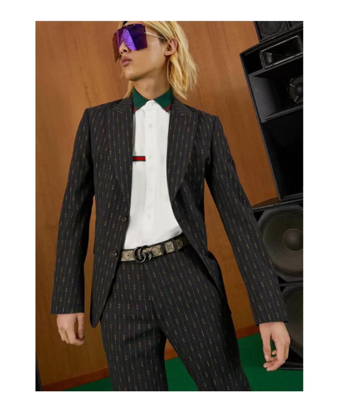 GUCCI Бежевый кожаный ремень, фото 2