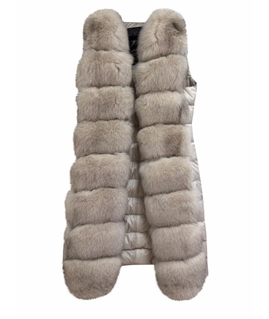 MONTECORE Серый меховой жилет, фото 1