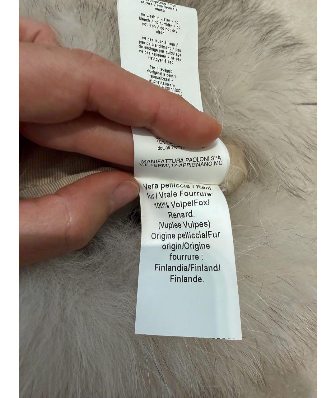 MONTECORE Серый меховой жилет, фото 7