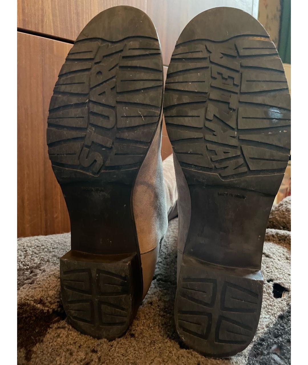 STUART WEITZMAN Бежевые замшевые ботфорты, фото 5