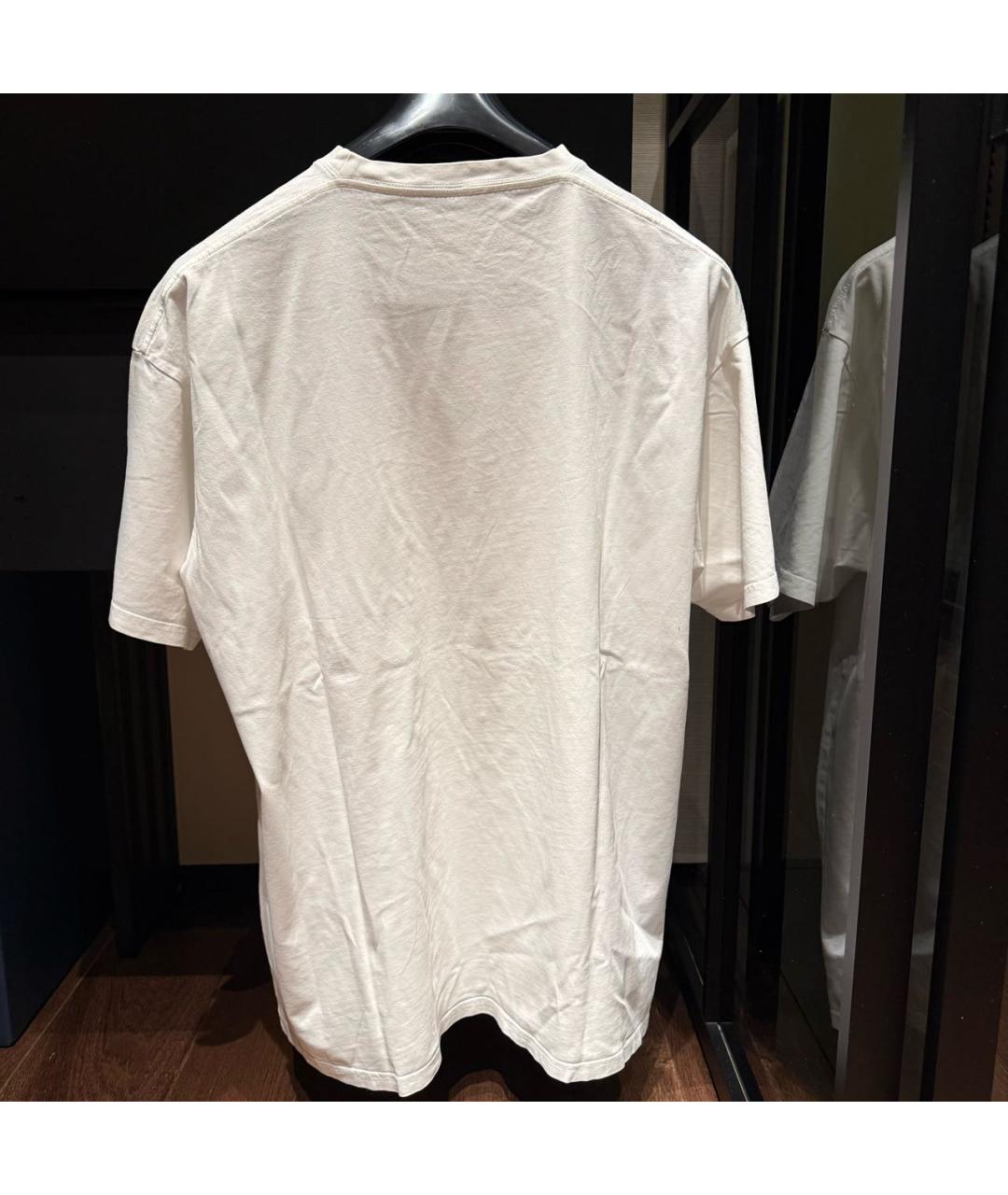 BALENCIAGA Белая хлопковая майка, фото 3