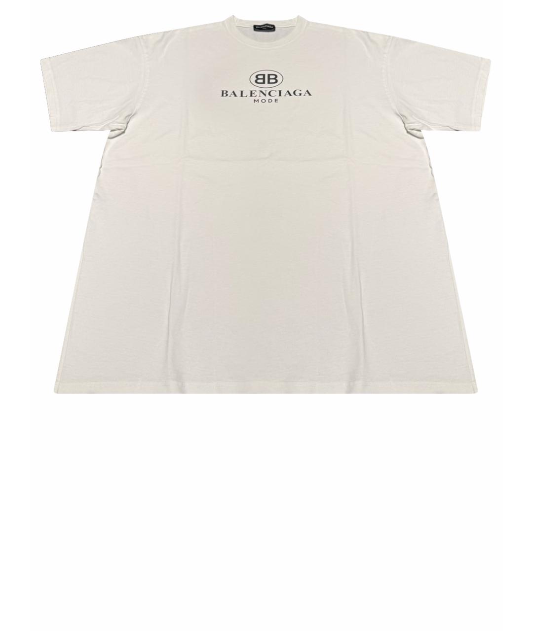 BALENCIAGA Белая хлопковая майка, фото 1