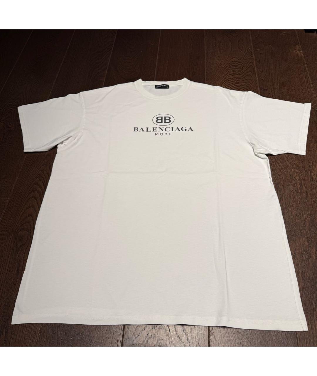 BALENCIAGA Белая хлопковая майка, фото 6