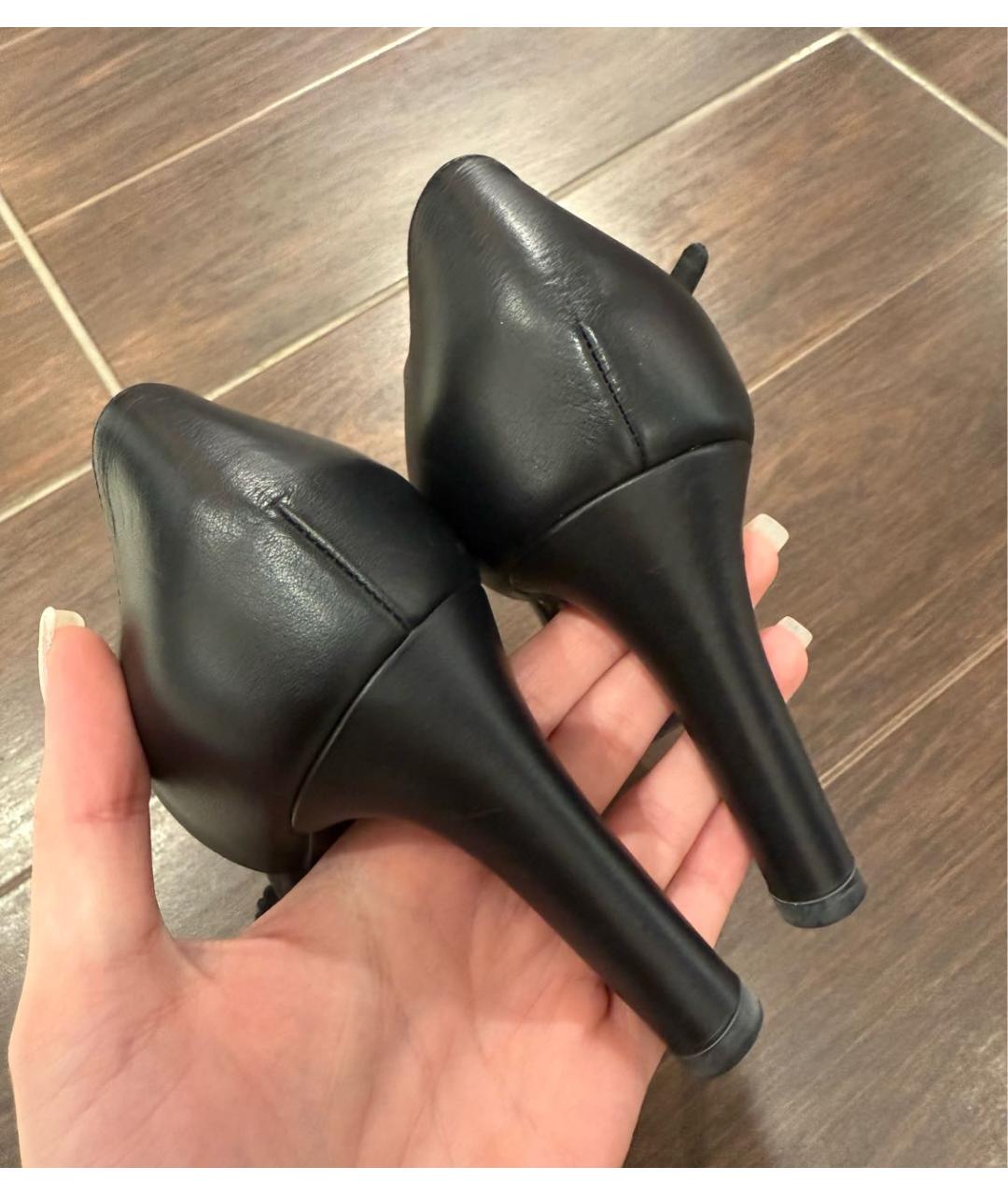 CHANEL Кожаные босоножки, фото 4