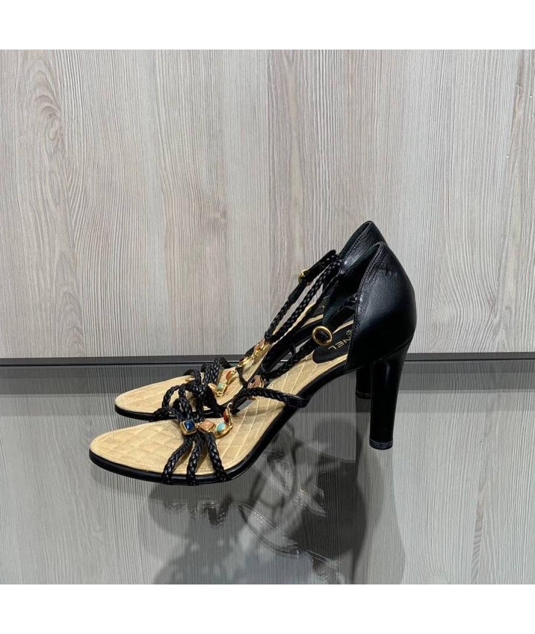 CHANEL Кожаные босоножки, фото 2