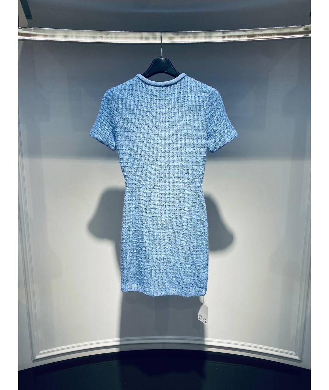 SELF-PORTRAIT Голубое повседневное платье, фото 3