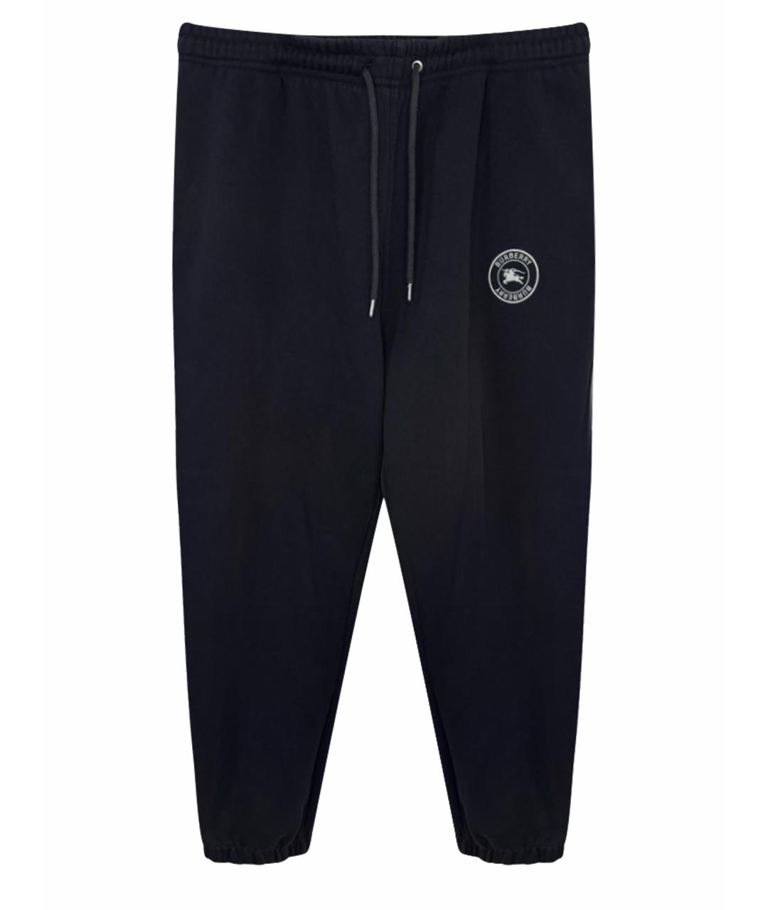 BURBERRY Темно-синие повседневные брюки, фото 1