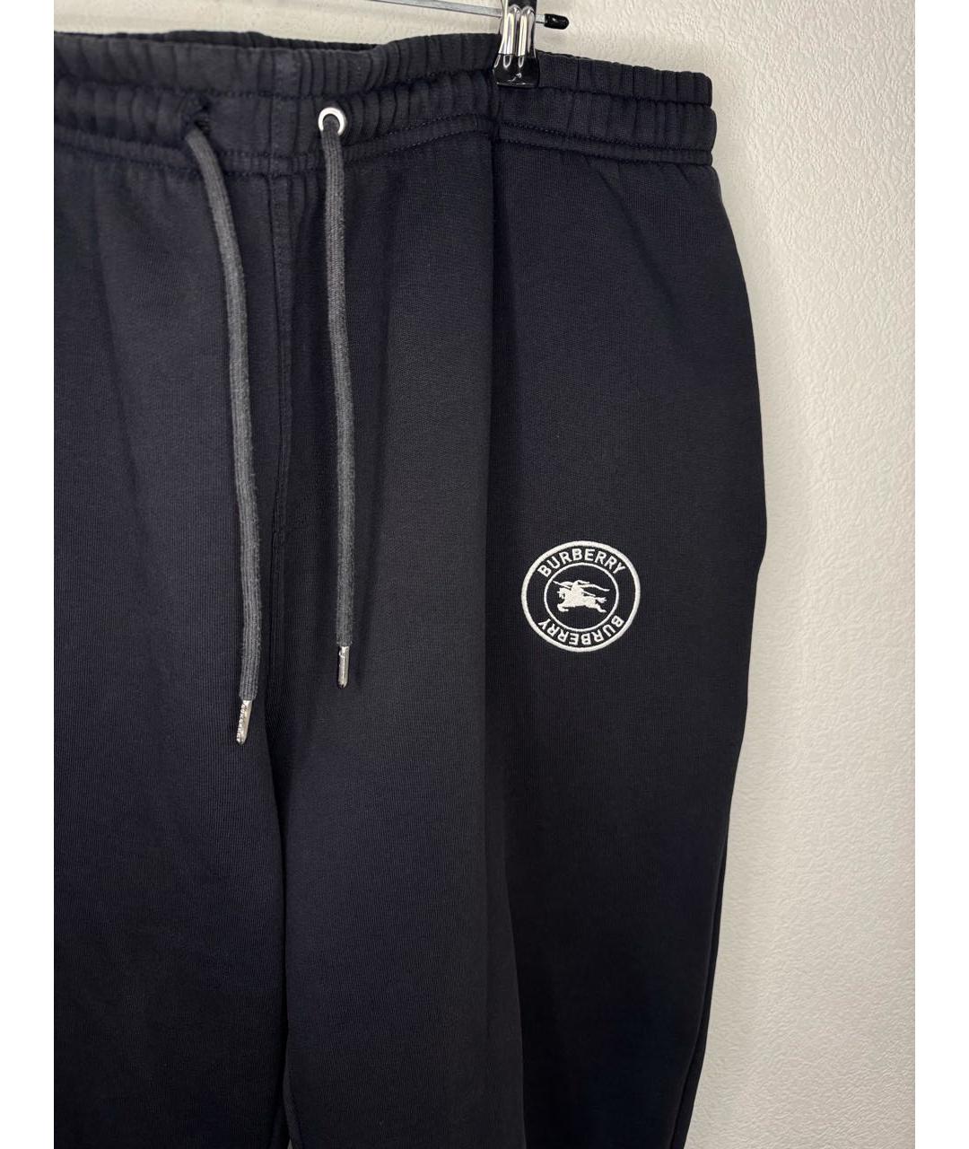 BURBERRY Темно-синие повседневные брюки, фото 4