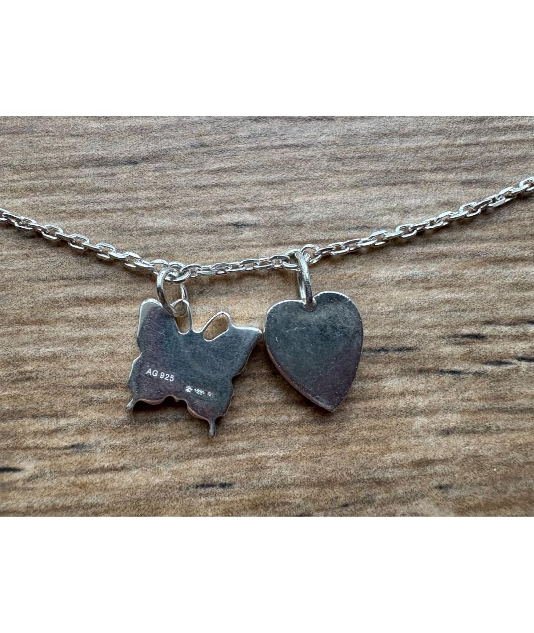 GUCCI Серебряное серебряное колье, фото 3