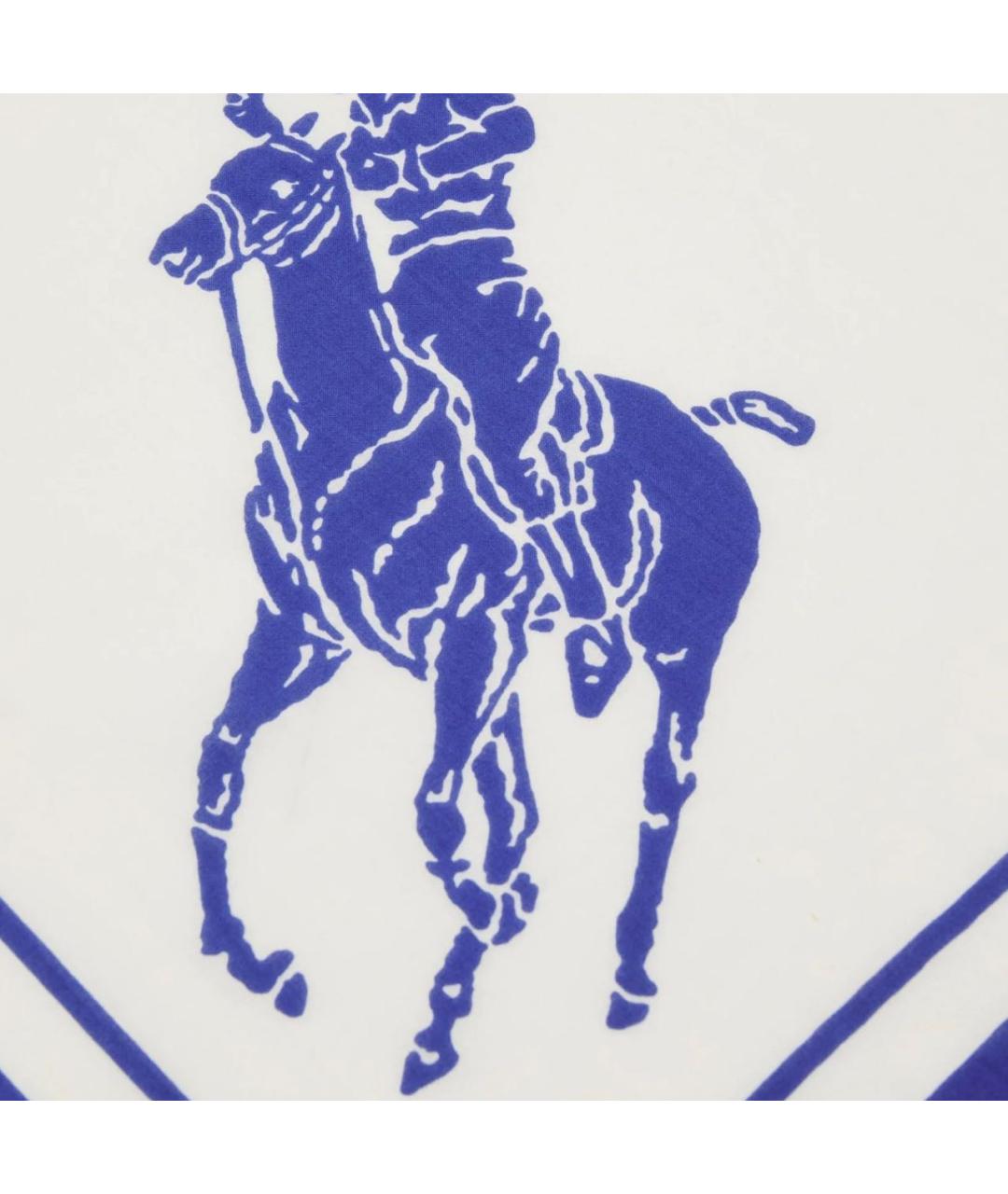 POLO RALPH LAUREN Белый хлопковый платок, фото 3