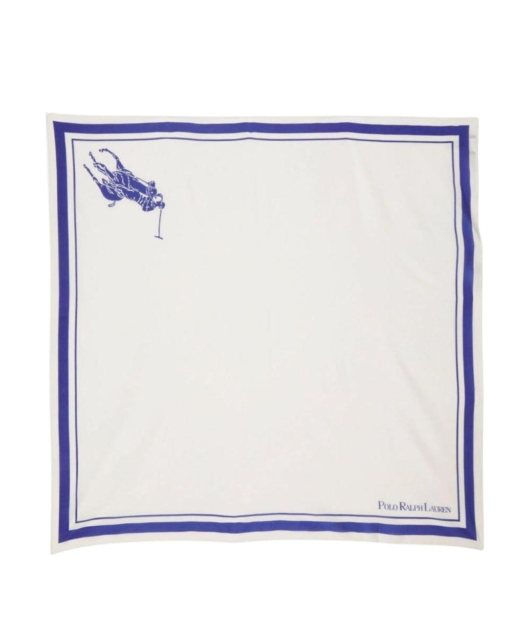 POLO RALPH LAUREN Белый хлопковый платок, фото 1