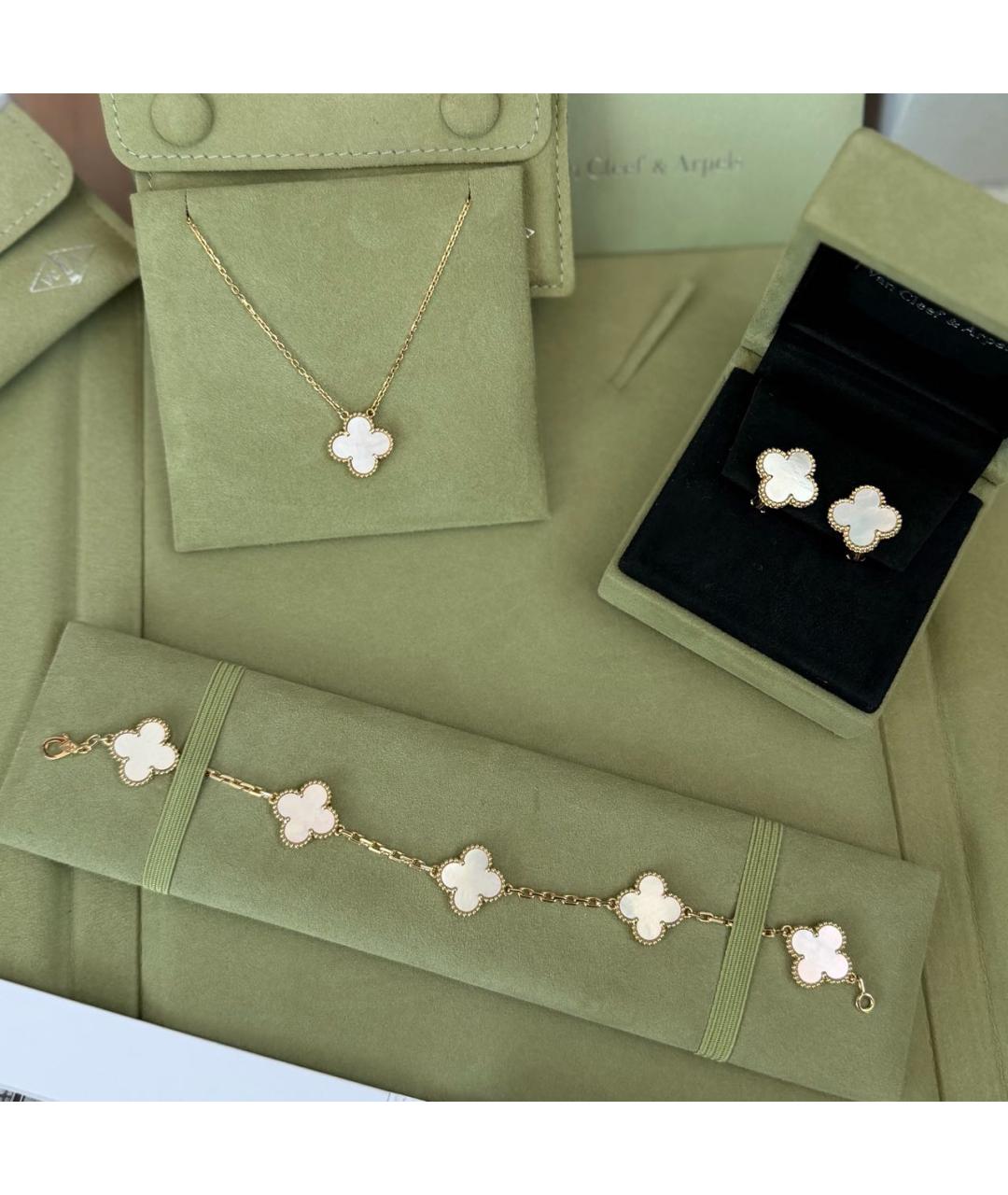 VAN CLEEF & ARPELS Белый комплект из желтого золота, фото 6