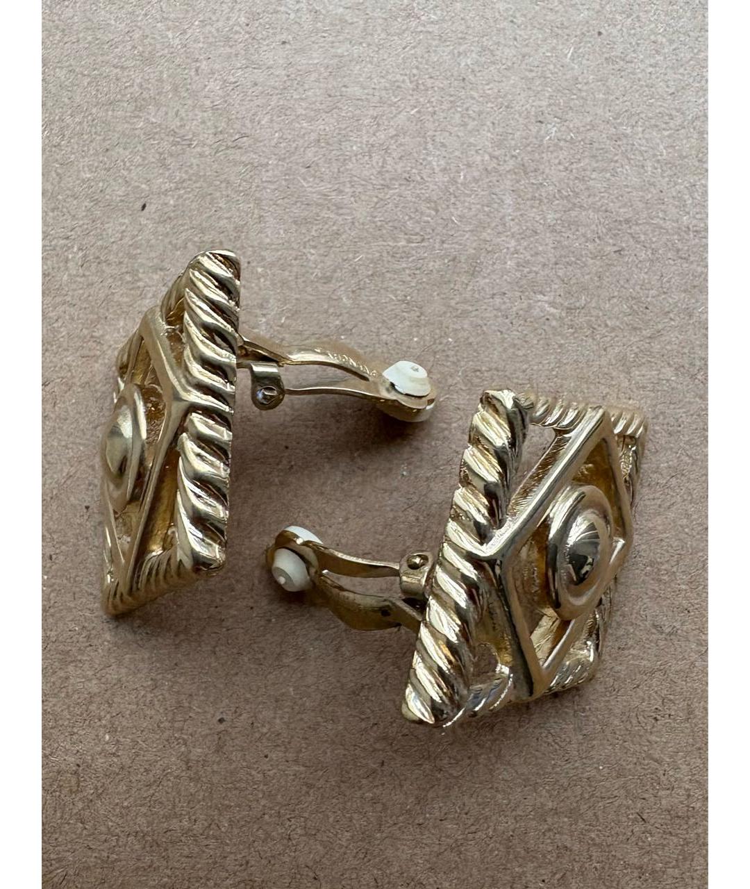 GIVENCHY Золотые металлические клипсы, фото 5