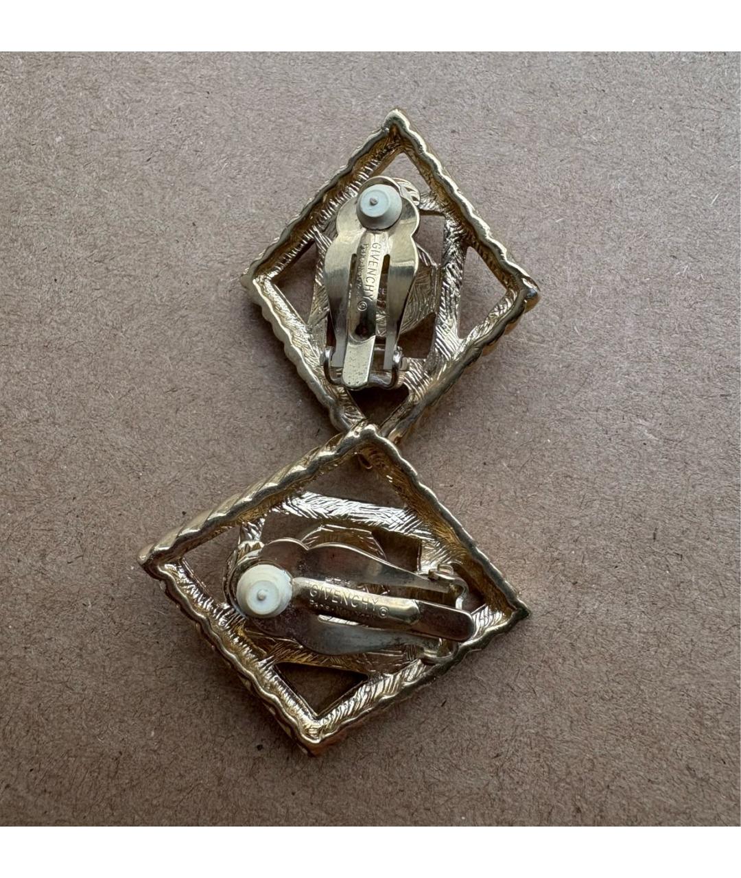 GIVENCHY Золотые металлические клипсы, фото 3