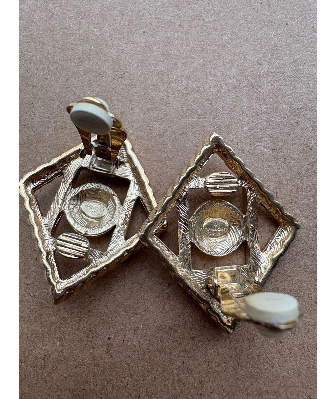 GIVENCHY Золотые металлические клипсы, фото 2