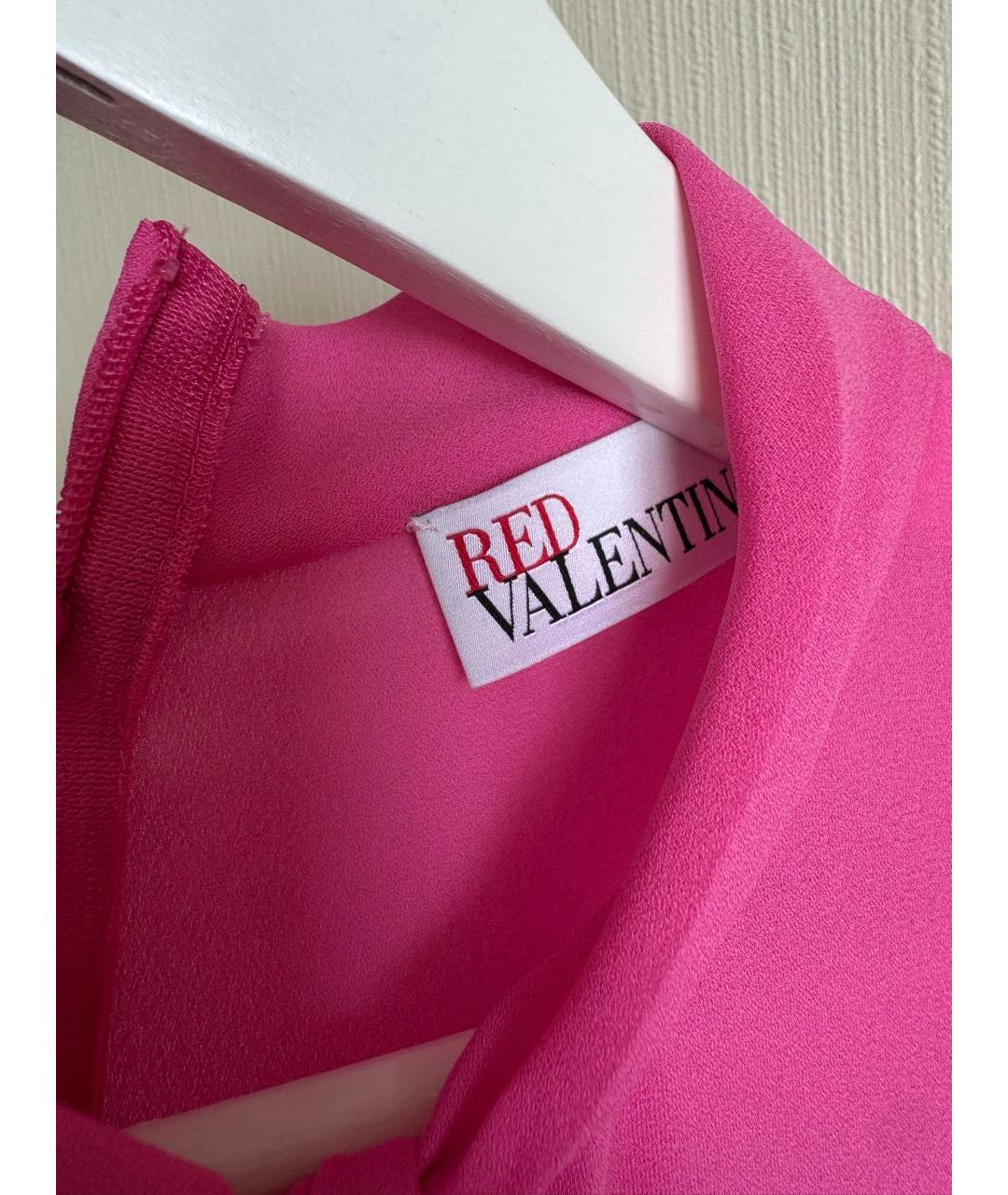 RED VALENTINO Розовое полиэстеровое повседневное платье, фото 3