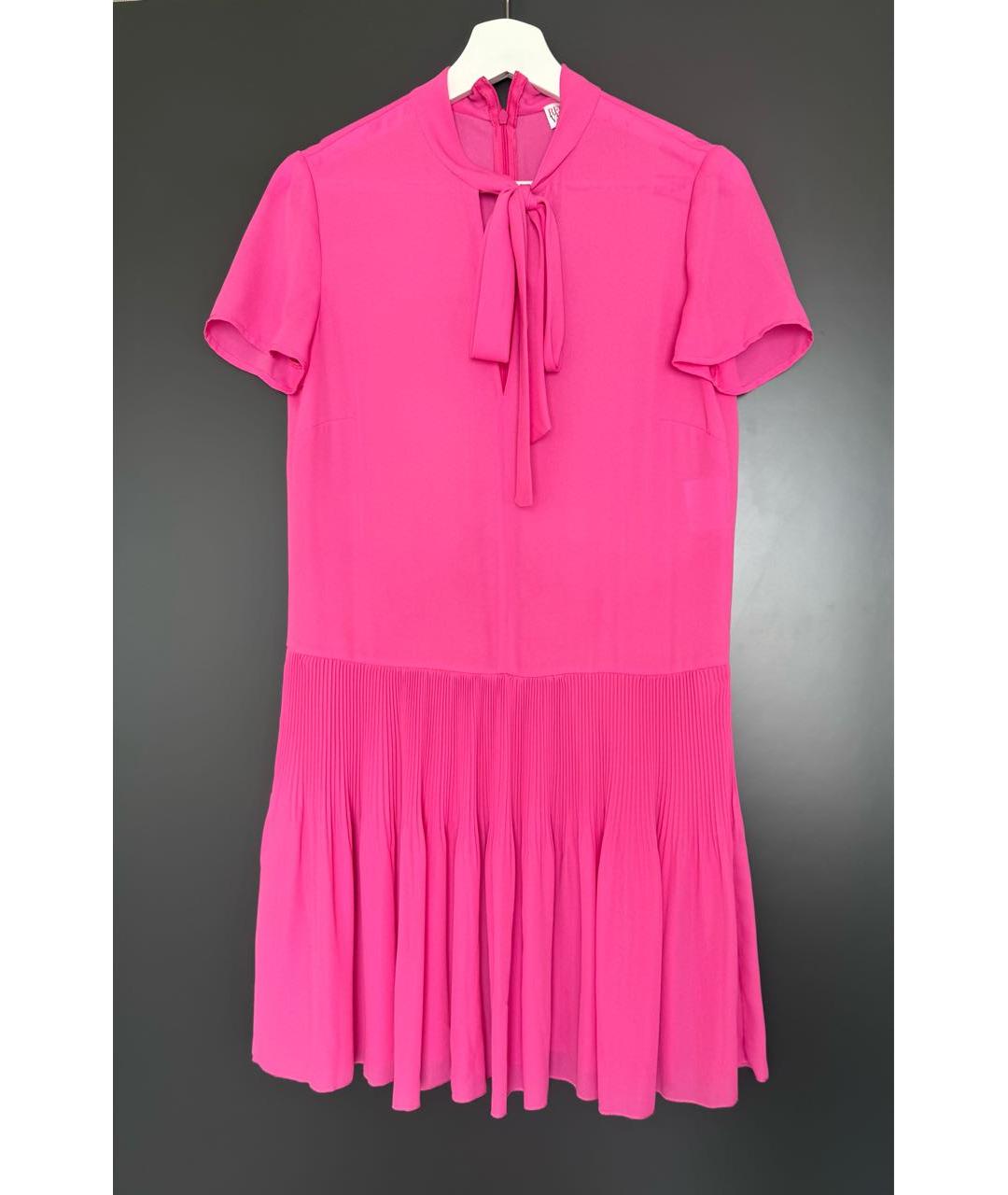 RED VALENTINO Розовое полиэстеровое повседневное платье, фото 5