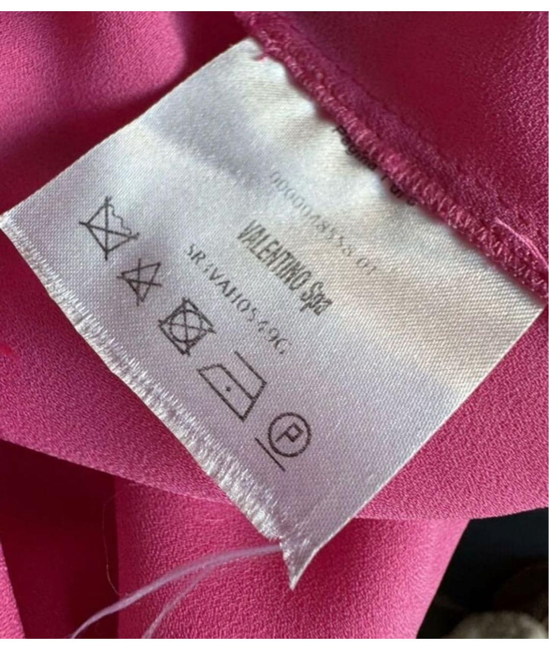 RED VALENTINO Розовое полиэстеровое повседневное платье, фото 6