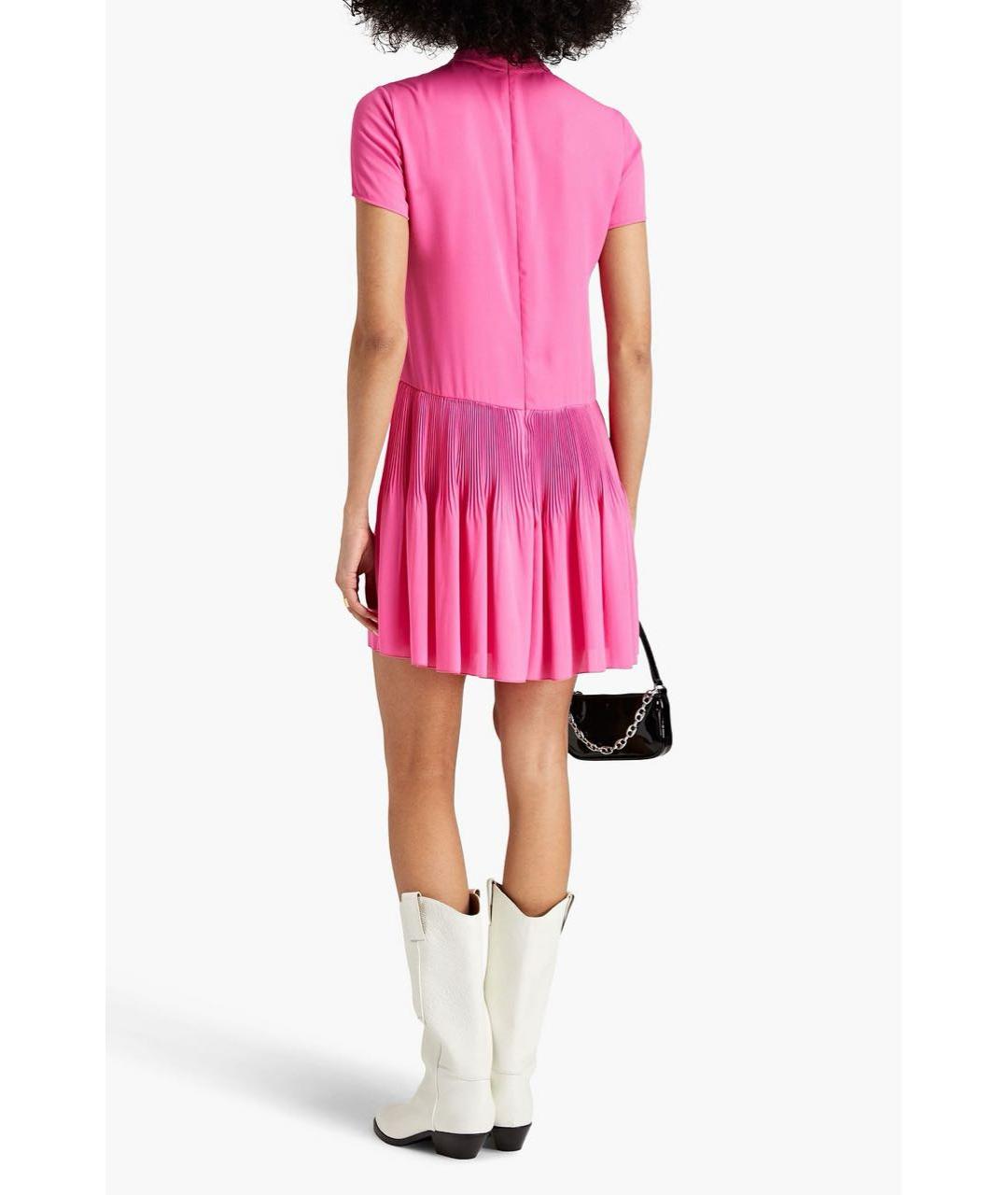 RED VALENTINO Розовое полиэстеровое повседневное платье, фото 8