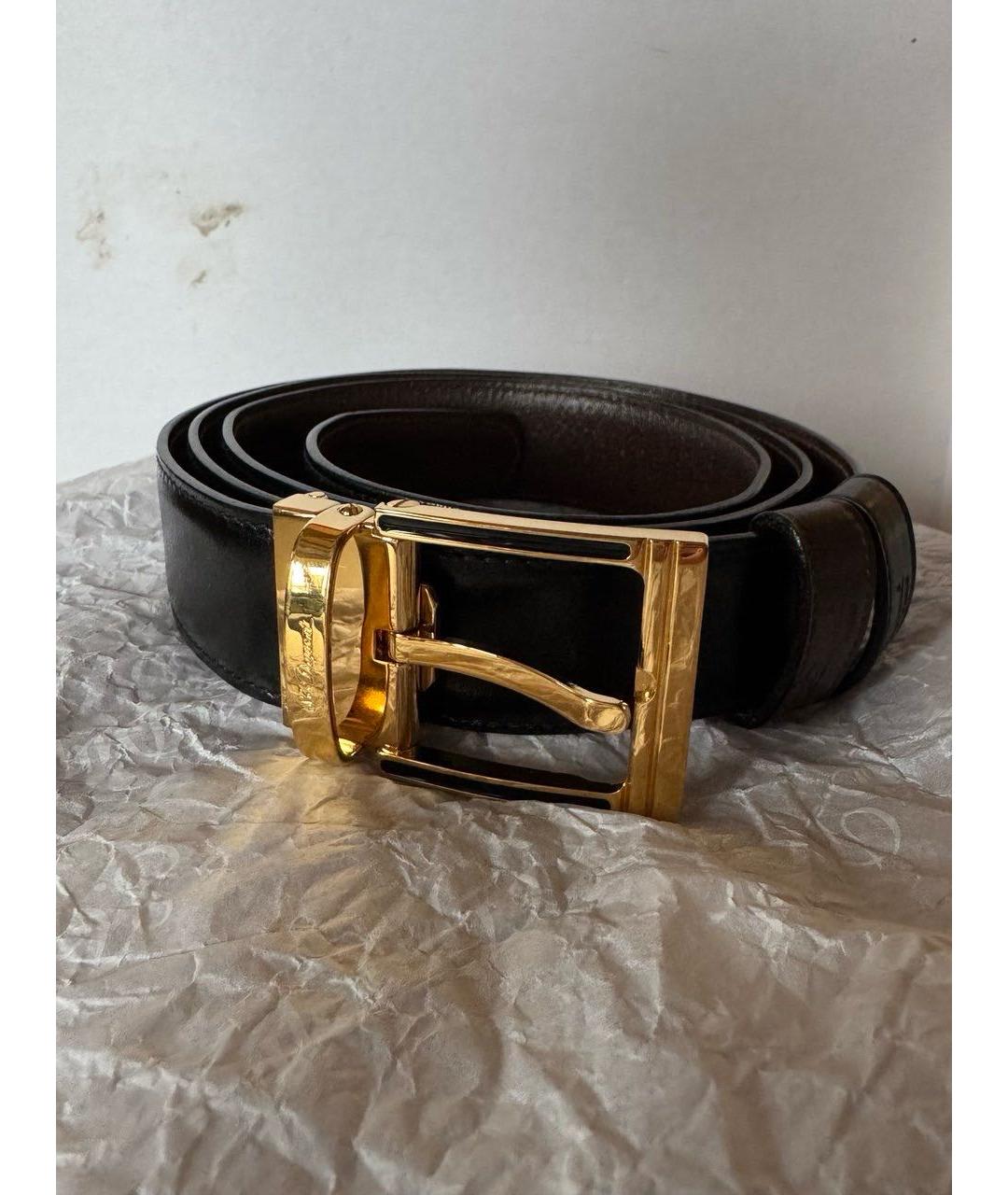 DUPONT Черный кожаный ремень, фото 6