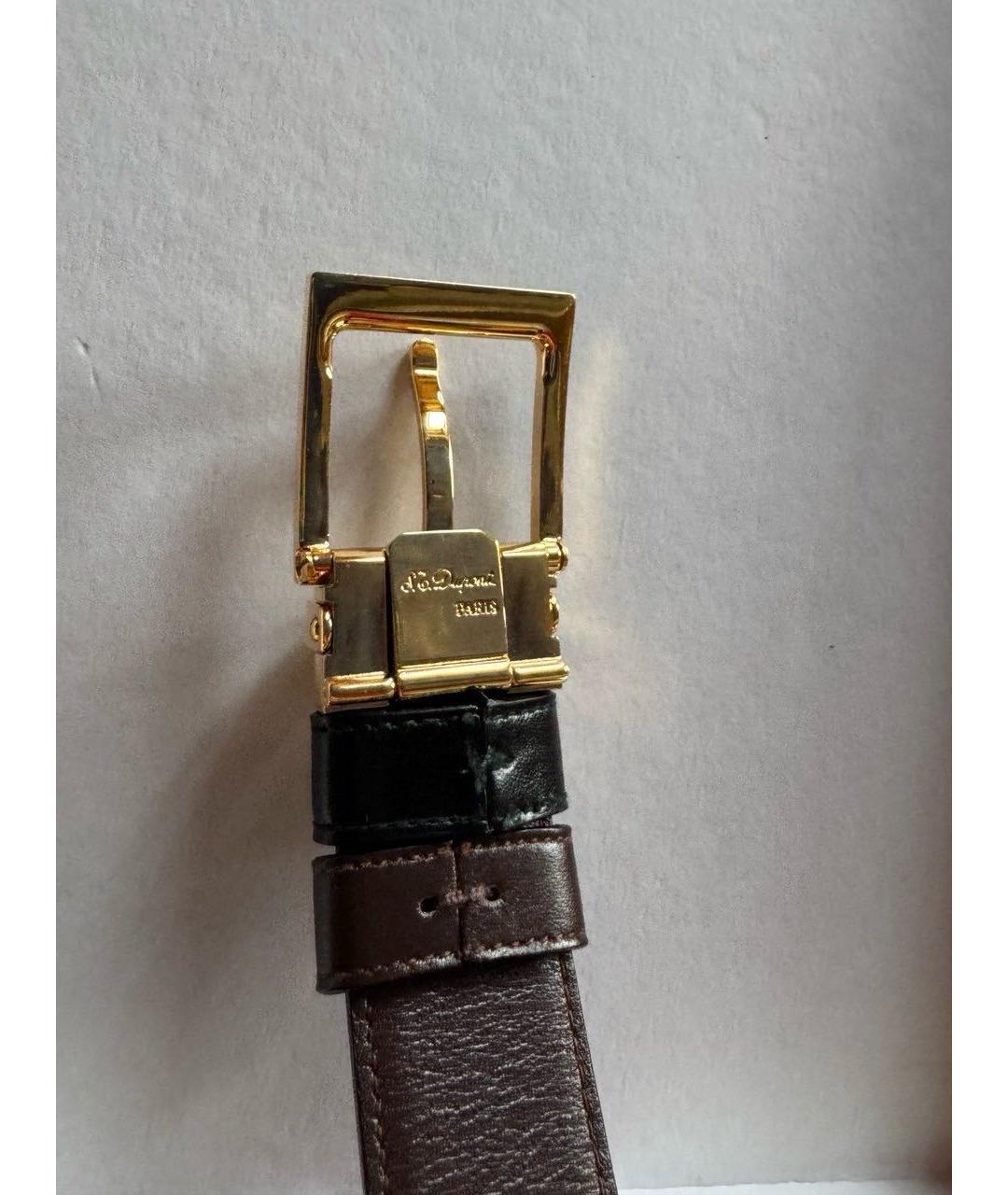 DUPONT Черный кожаный ремень, фото 5