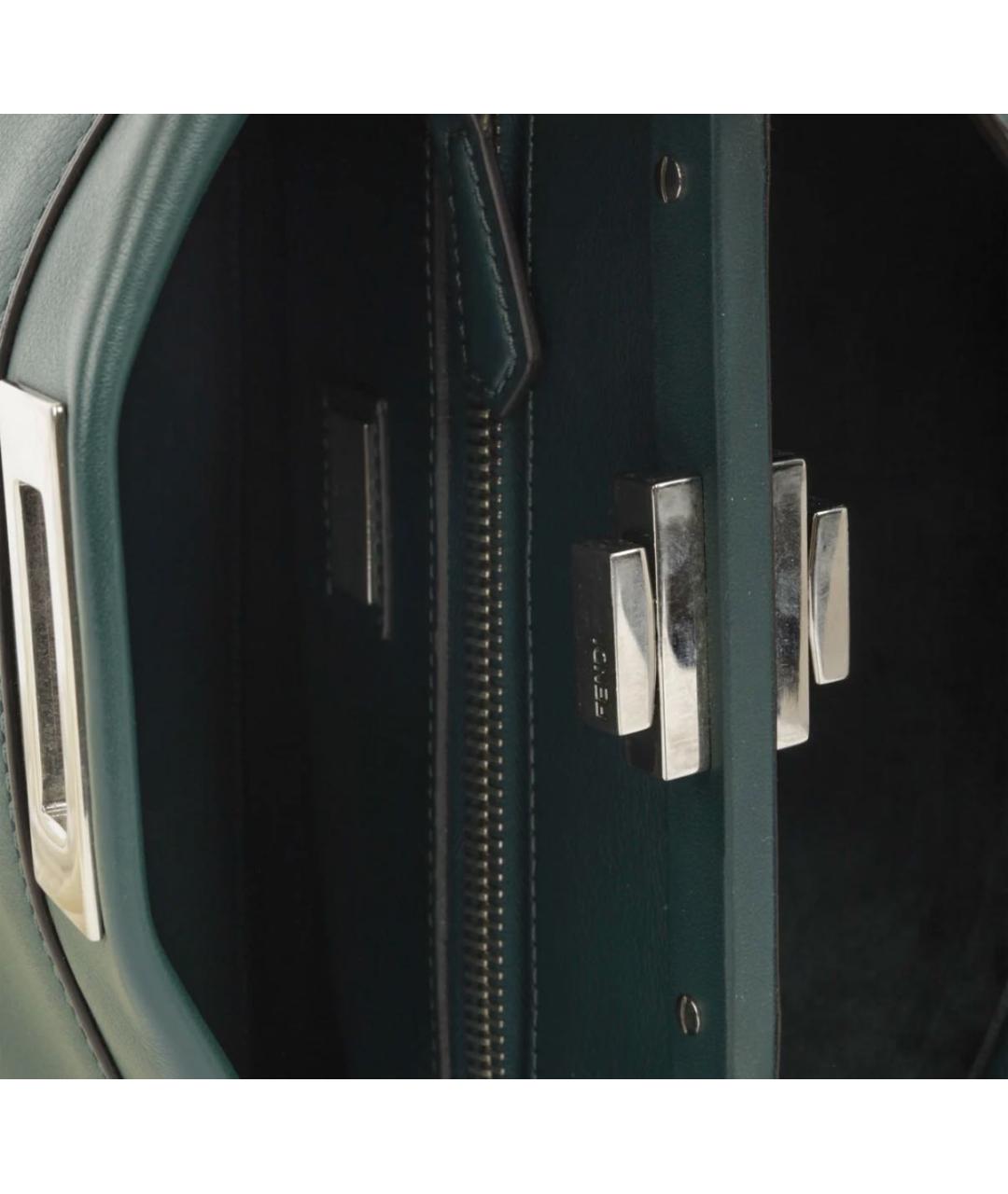 FENDI Синяя кожаная сумка через плечо, фото 3