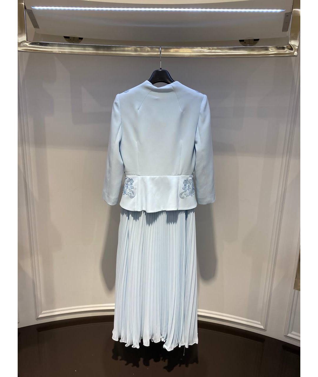 SELF-PORTRAIT Голубое повседневное платье, фото 3