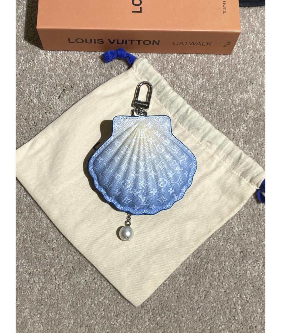 LOUIS VUITTON Голубая ключница, фото 8