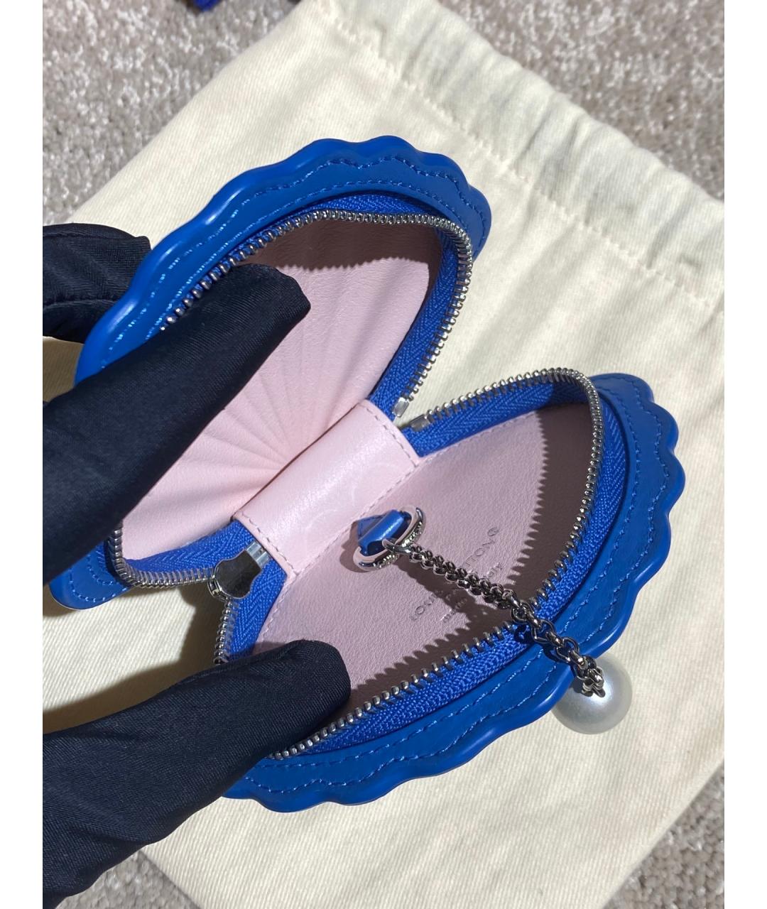 LOUIS VUITTON Голубая ключница, фото 4